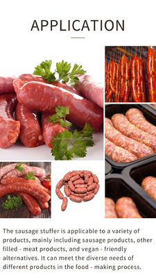 Automatic Sausage Stuffer Filling Machine Meat Stuffer  Vacuum Sausage Stuffer Meat Product Making Processing Machine