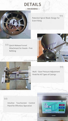 Automatic Hydraulic Industrial Sausage Stuffer Filling Machine New Condition for Meat Production Line in Russia/South Africa