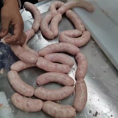 Fully Automatic Sausage Filling Machine Electric Hydraulic Vacuum Stuffer for Chorizo/Ham with Enema Knot-Tying Large Capacity