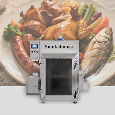 Maisheng High-Automation Electric Meat Smoker Oven Automatic Sausage Smoking Machine with Core Motor Component