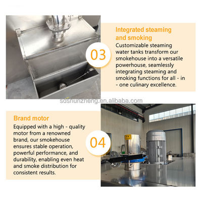 Maisheng High-Automation Electric Meat Smoker Oven Automatic Sausage Smoking Machine with Core Motor Component