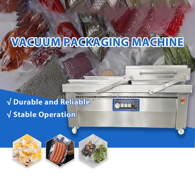 Double Chamber Meat Vacuum Packing Machine Vacuum Chicken Packaging Sealer Commercial Use