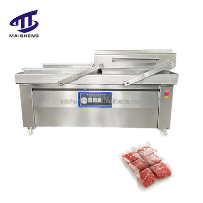 Double Chamber Meat Vacuum Packing Machine Vacuum Chicken Packaging Sealer Commercial Use