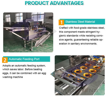Stainless Steel Industrial Egg Breaking Machine Egg Separator Egg White and Yolk Separating Machine