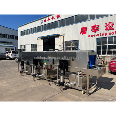 Movable Turnover Meat Container Box Cleaning Machine Plastic Vegetable Basket Washing Machine Crate Washer