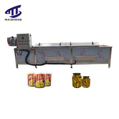 Multi-functional Tunnel Pasteurizer Water Bath Packaged Pickled Cucumber Kimchi Pickles Pasteurizing and Cooling Line