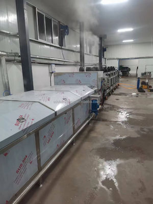 Multi-functional Tunnel Pasteurizer Water Bath Packaged Pickled Cucumber Kimchi Pickles Pasteurizing and Cooling Line