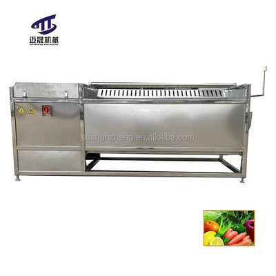 Multi-Functional Industrial Carrot Cleaning Peeler Beetroot Washing Peeling Machine for Vegetable Processing Plant