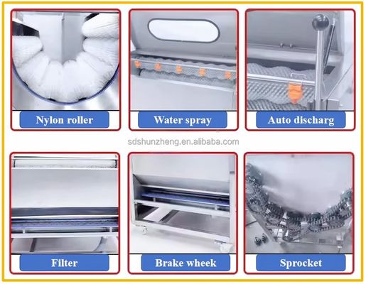 High Quality Electric High Quality Potato Washing and Peeling Machine for Workshop
