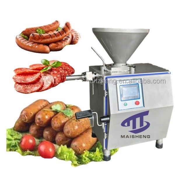 Automatic Sausage Filler Stuffer Machine - Efficient Meat Filling, Quantitative Enema & Kink Enema for Commercial Use
