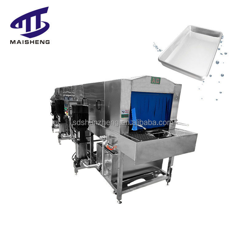 Multifunctional High Pressure Water Spray Tray Washer Cleaning Equipment Stainless Steel Baking Tray Washing Machine